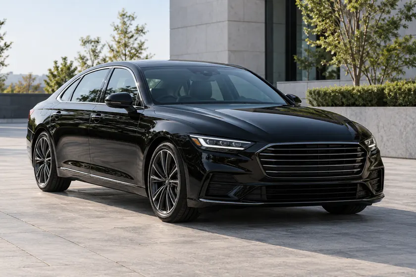 Black business sedan for private Newark Liberty Airport rides